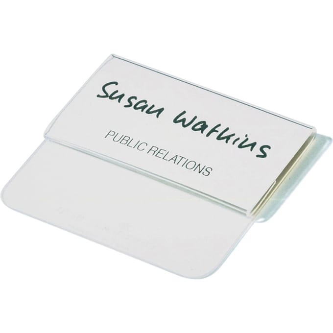 Badge Durable met insteektong  40x75mm 25 stuk