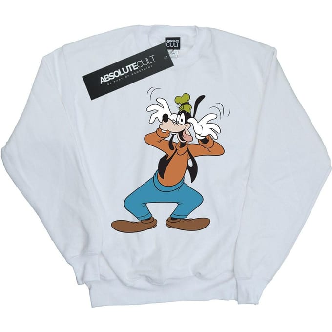 Disney Heren Gek Goofy Sweatshirt (Wit)
