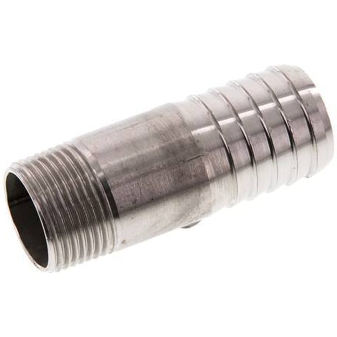 25 mm & R3/4'' RVS 1.4571 Slangpilaar Buitendraad 70mm
