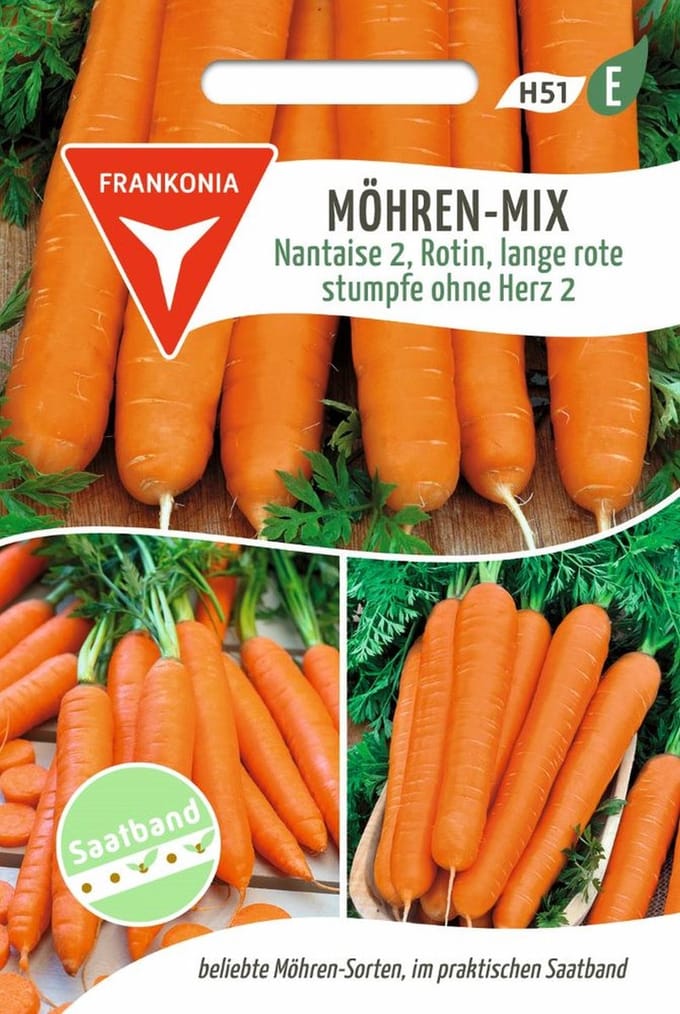Wortelmix, zaadlint - groentezaden, wortelzaden, zaden