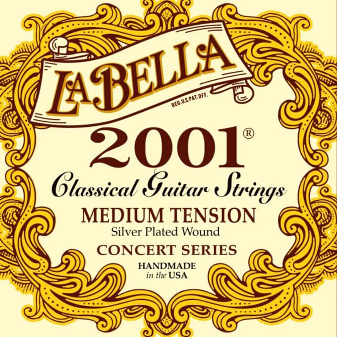 La Bella 2001M Snaren voor Klassieke Gitaar - Medium Spanning