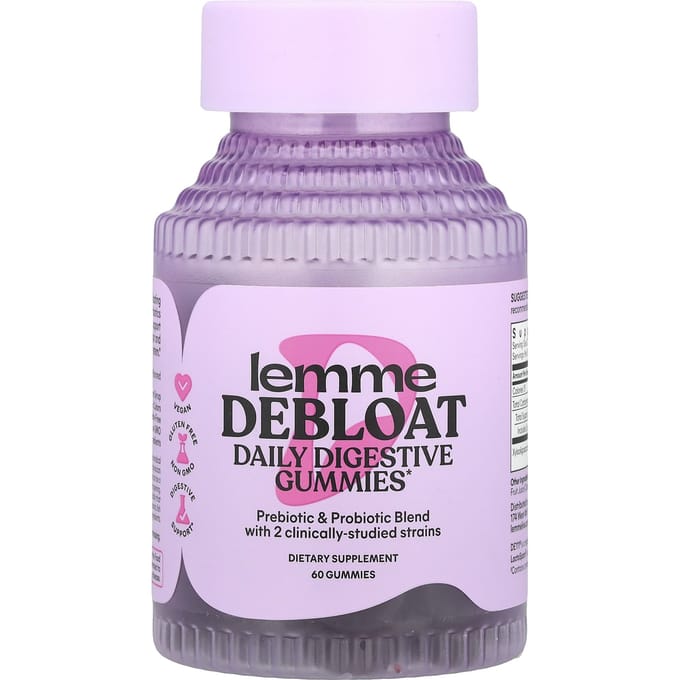 Debroat, Dagelijkse Spijsverteringsprobiotica Gummies, 60 Gummies