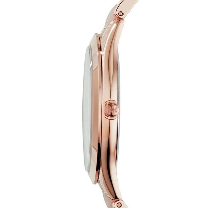 Michael Kors MK3223 Slim Runway Twist Rosé Wijzerplaat Dameshorloge 42mm helder roze