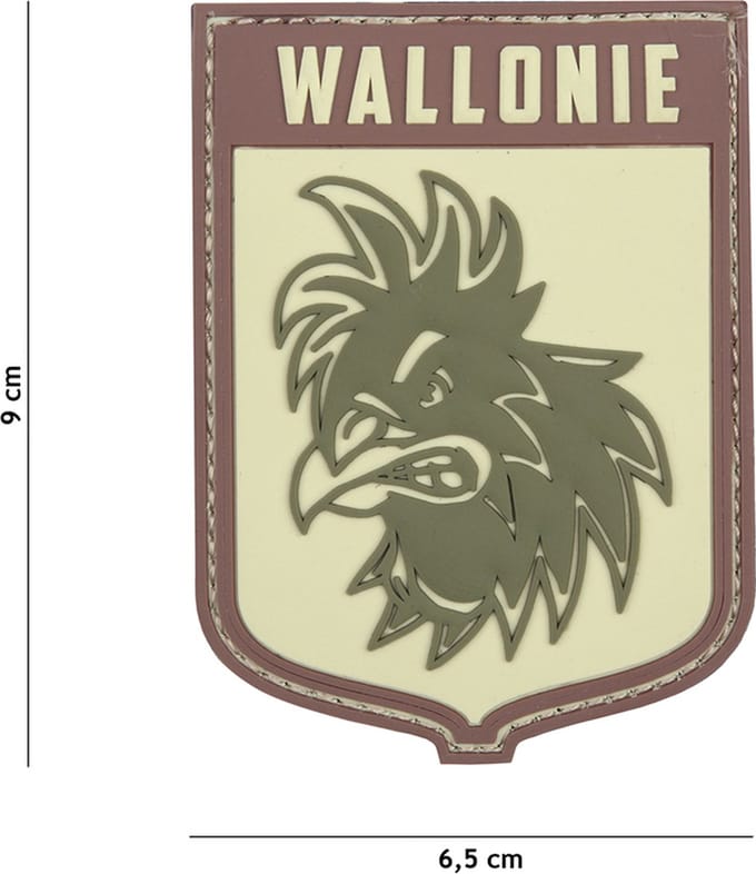 101 Inc Embleem 3D Pvc Wallonie Multi  11101