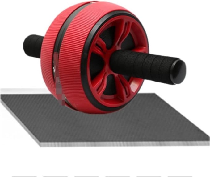 Buikspierroller - Fitnesswiel - Core Training - Antislip Wiel - Groot Wiel - Rood