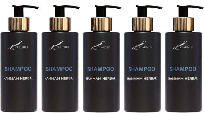 Shampoo Hammam Herbal 300 ml - gouden pomp - 5 stuks