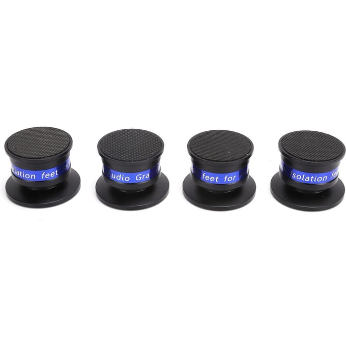 Preffair Isolatievoeten Draaitafel Audio Isolatie Pad Spikes voor CD DVD Versterker zwart
