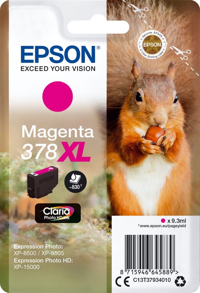 Original Ink Cartridge Epson 378XL 9,3 ml Magenta