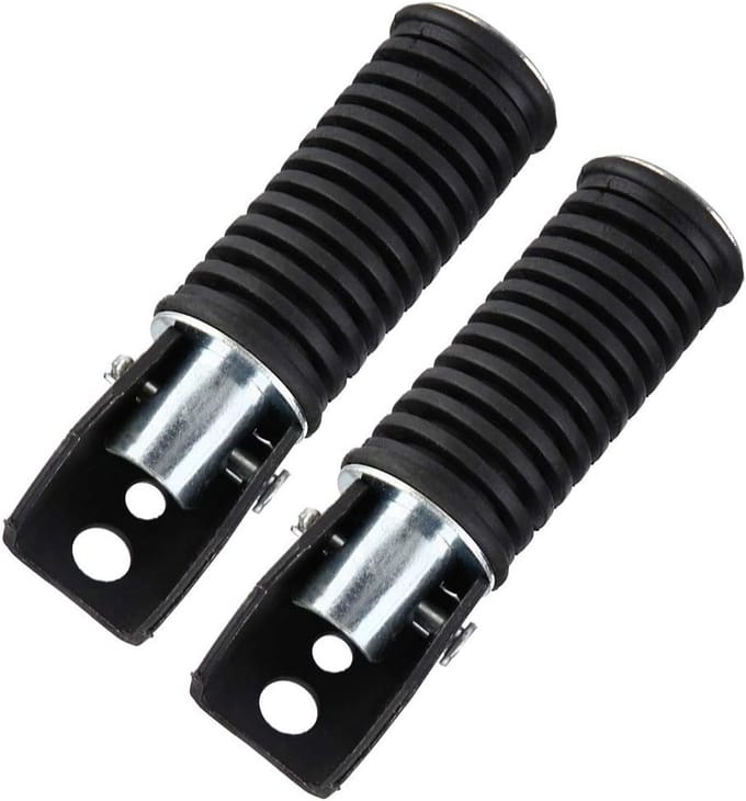 Universele Voetsteunen Achterpassagier Motorfiets - Antislip Aluminium Rubber