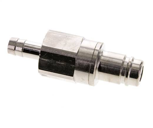 Vernikkeld Messing DN 15 Luchtkoppeling Insteeknippel 13 mm Slangpilaar Double Shut-Off