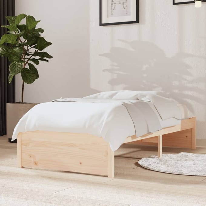 vidaXL - Bedframe - massief - hout - 75x190 - cm