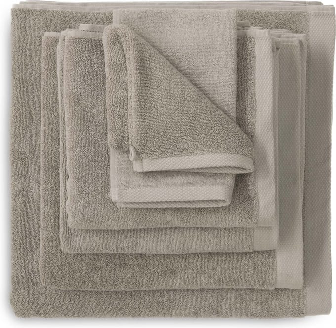 Heckett & Lane 3 stuks Handdoek 50 cm x 100 cm Taupe