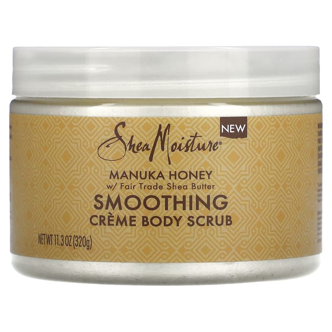 SheaMoisture, Manuka Honey, Smoothing Cream Body Scrub, 11.3 oz (320 g) beige