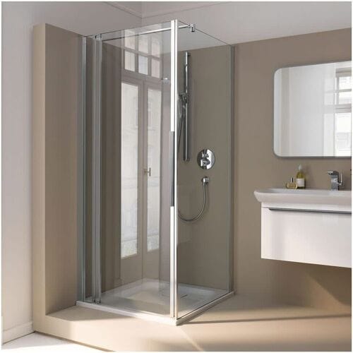 Koralle myDay swing door TPFA L 90 hinged left, with fixed element for partition VB00409020AA1