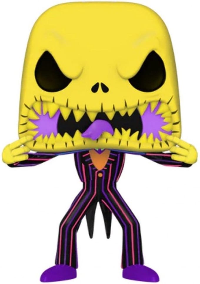 Funko Scary Face Jack (Black Light) - Funko Pop! - Nightmare Before Christmas Figuur - 9cm
