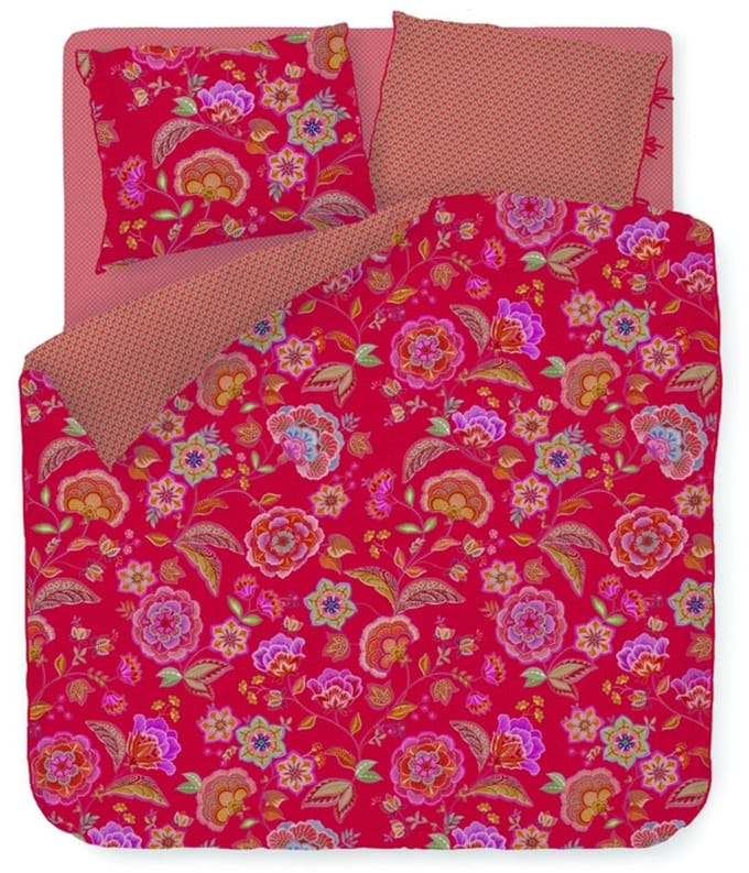 Pip Studio Matata dekbedovertrek - Eenpersoons - 140 x 200/220 cm - Rood
