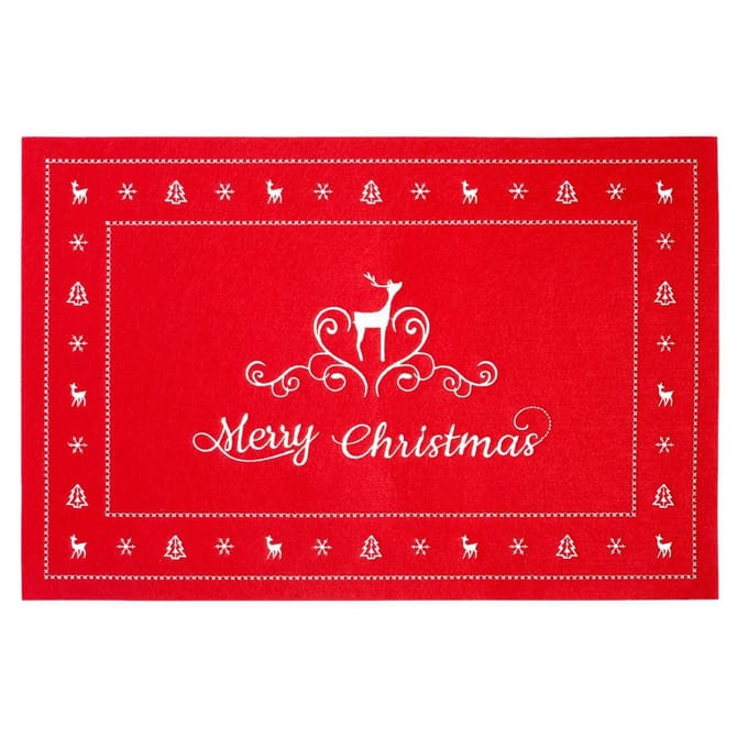 Clayre & Eef | Placemat | 45*30 cm | Rood | 100% Katoen | FE040.024
