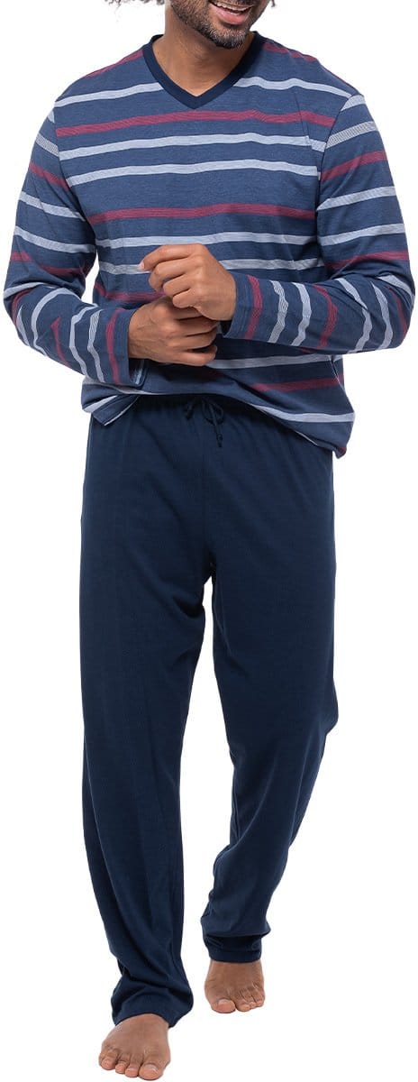 Ammann Heren pyjama Night & Home Cotton