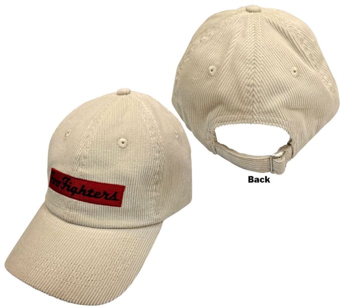 Foo Fighters - TCATS Logo Ribbon Corduroy Verstelbare pet - Creme