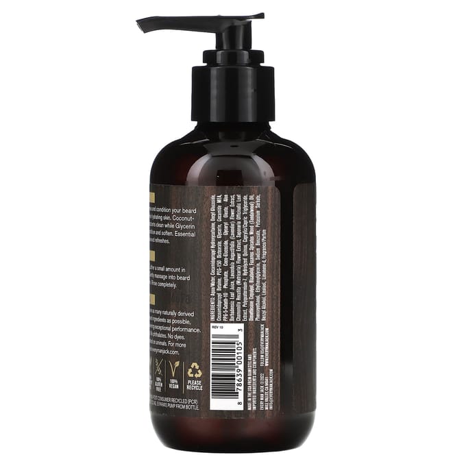 Every Man Jack, nettoyant barbe et visage, bois de santal, 200 ml (200 ml) black