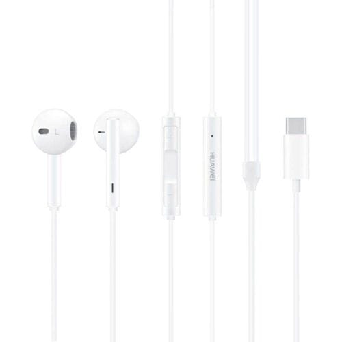 HUAWEI CM33 Mobiele telefoon In Ear headset Kabel Wit Volumeregeling