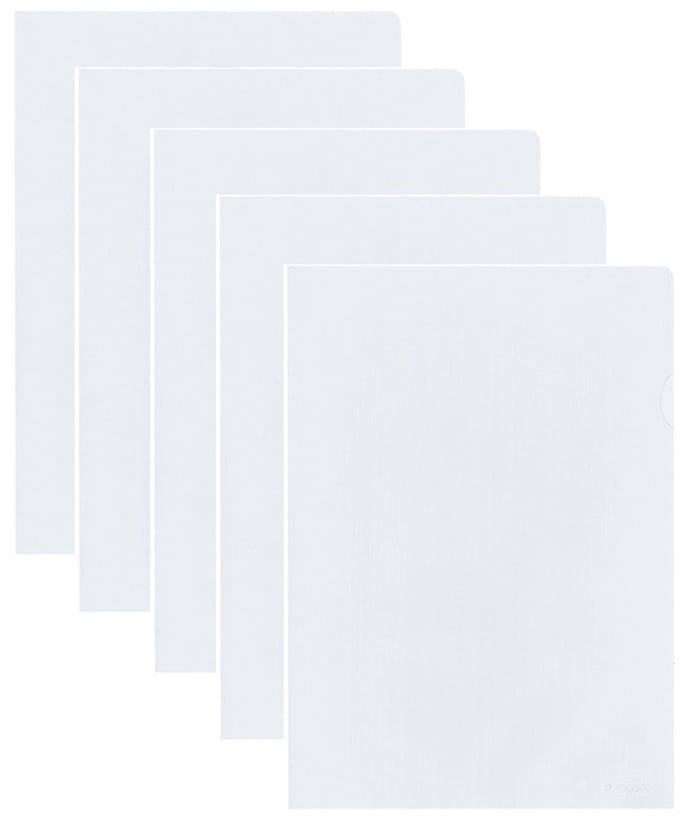 40x stuks documenten Insteekmapjes - transparant - A4 formaat - 21 x 30 cm - Kantoorartikelen