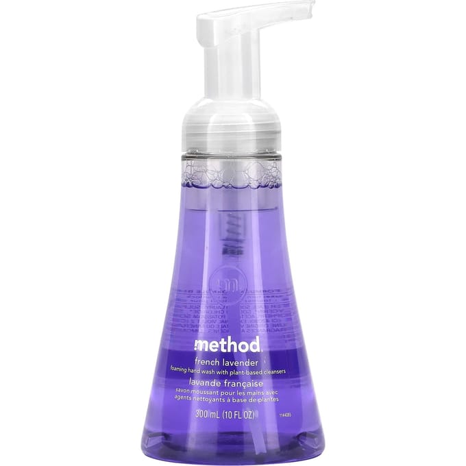 Méthode, Savon moussant pour les mains, Lavande française, 10 fl oz (300 ml) white