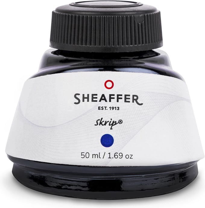 Sheaffer inktpotje - blauw/zwart - 50 ml