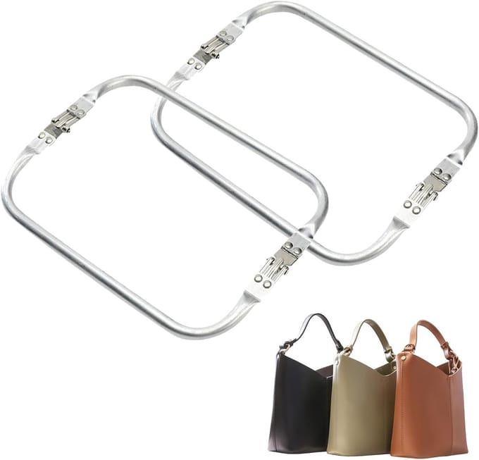 2 Stuks Aluminium Portemonnee Frames 16 x 9 cm Metaal Interne Draadframe voor DIY Naaien en Creatieve Projecten