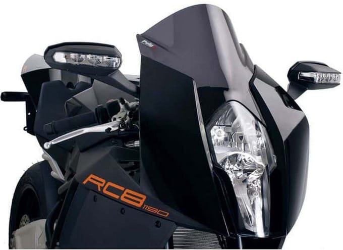 Puig Z-racing Ktm 1190 Rc8/1190 Rc8 R Voorruit Zwart