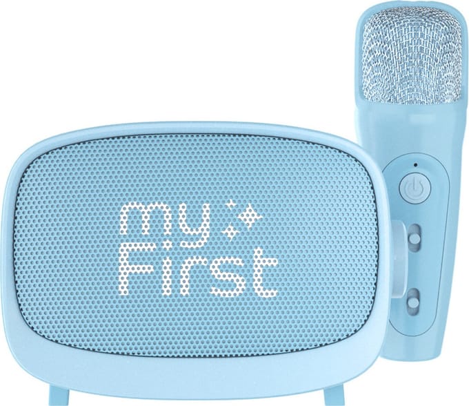 myFirst Voice 2 Draagbare Interactieve Microfoon & Draadloze Luidspreker, Blauw