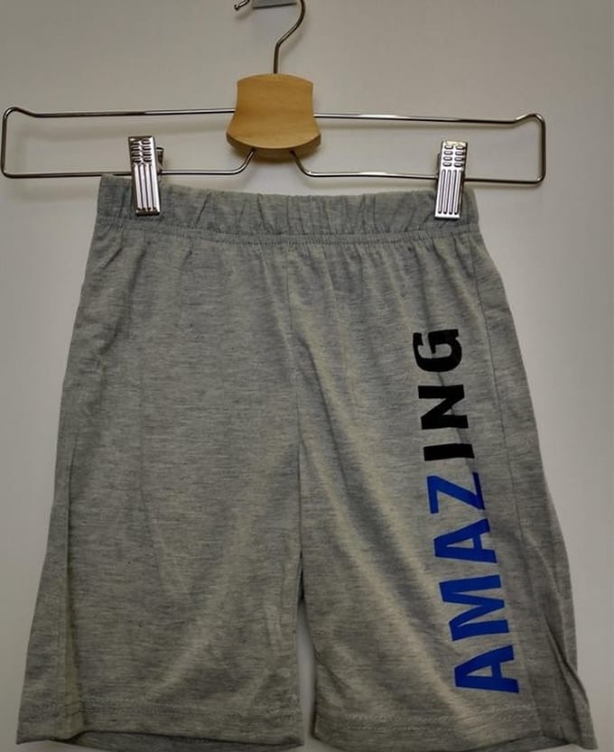 Jongens korte broek Amazing grijs 92