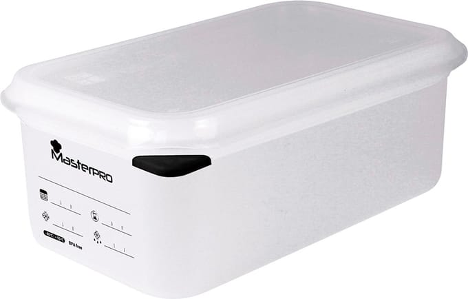 Masterpro Vershoudbak - 2.8L - Transparant -Deksel - 26.5x16.2x10