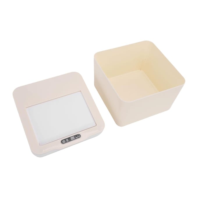 Automatische Sensor Aanrecht Afvalbak 4L Multifunctionele Sensor Desktop Opbergdoos voor Badkamer Auto beige