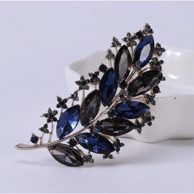 Mode Temperament Trend Wild Temperament Legering Strass Corsage Broche Kledingaccessoires gray
