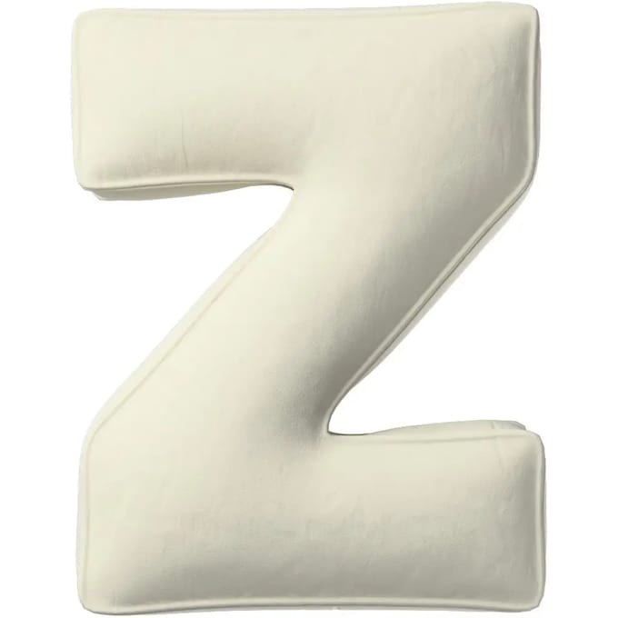 Kussen letter z Yellow Tipi Posh Velvet