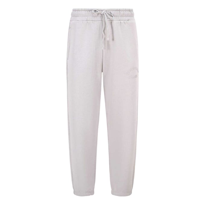 Blank Essentials Joggingbroek voor heren met gebogen logo (Grijs)