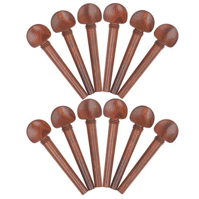 OUD Stemknoppen Mahonie Stemknoppen met Perzisch Oog Stemknoppenset voor Oud 12 stuks bruin
