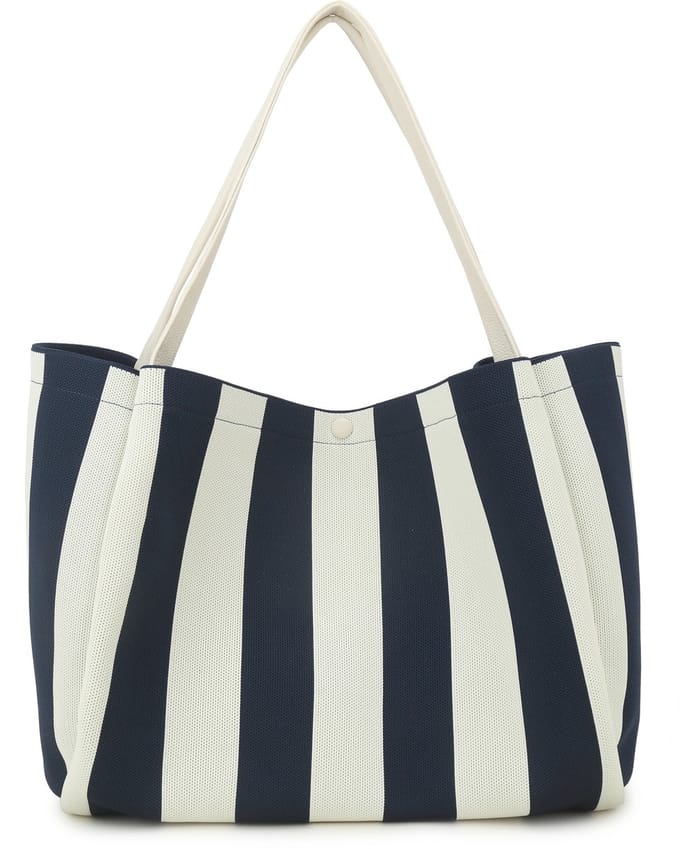 Giuliano canvas shopper Lylith - Dames - Blauw wit