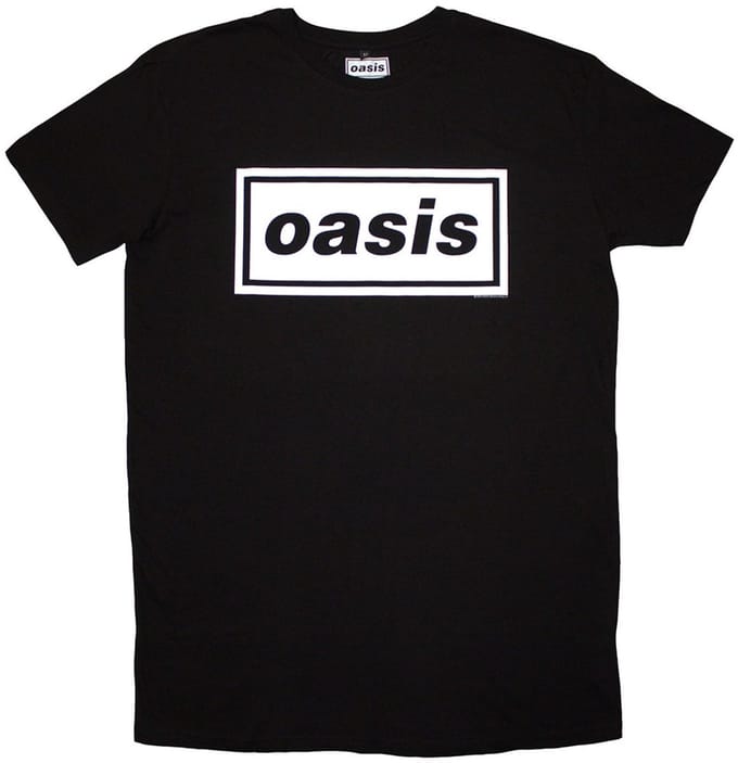 Oasis - Decca Logo T-shirtjurk - 2XL - Zwart