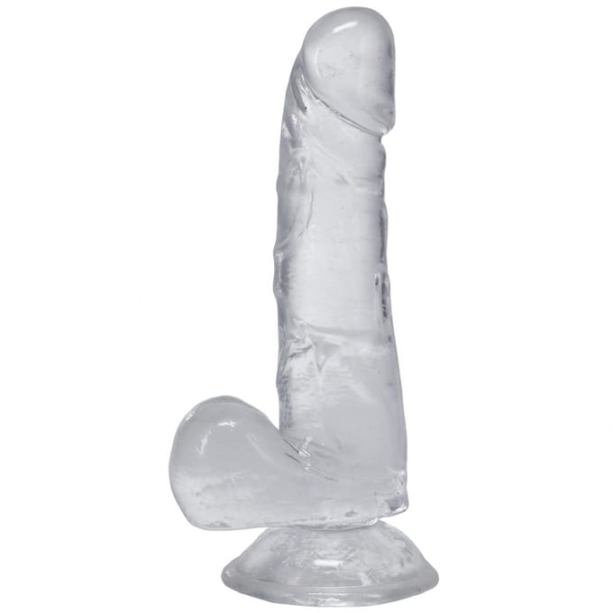 Doc Johnson - Transparante dildo met zuignap - 15.2 cm