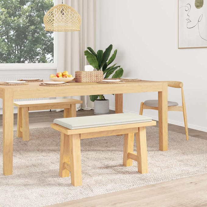 vidaXL - Bankkussen - Pluche - Corduroy - Crèmekleurig - Diepte - 35 - cm