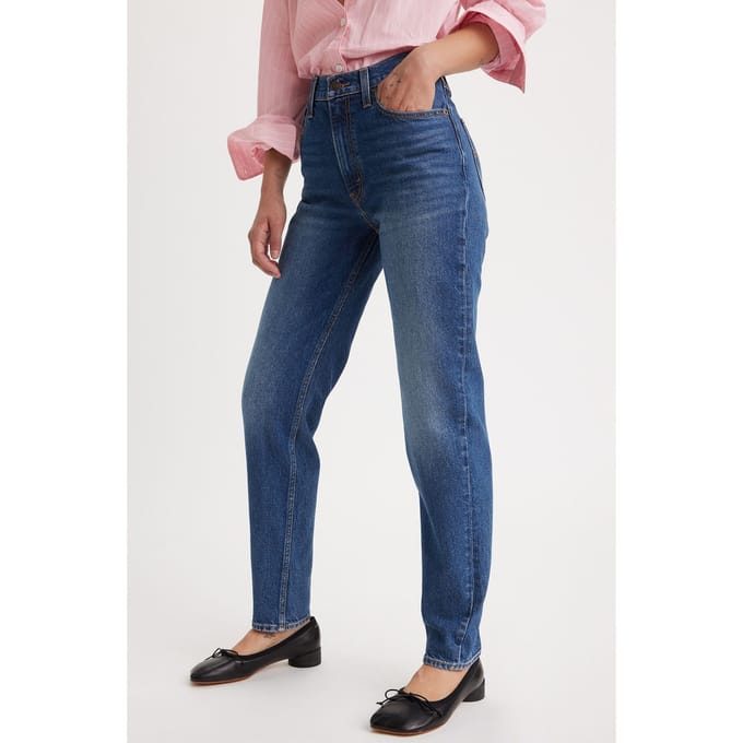 Levi's 80s Mom Jeans Dark Indigo Größe: W29L30 | Straight Jeans Outlet | Damen | Blau