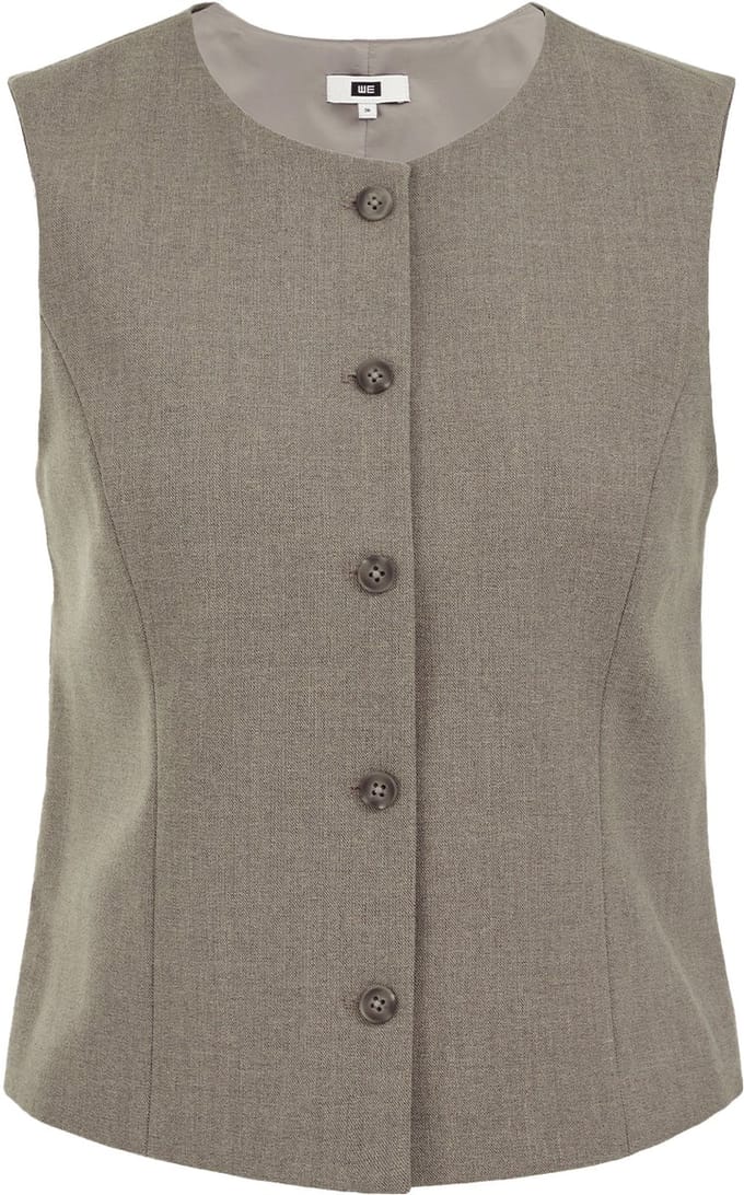 We Fashion Gilet Greige Größe: 46 | Gilets Outlet | Damen
