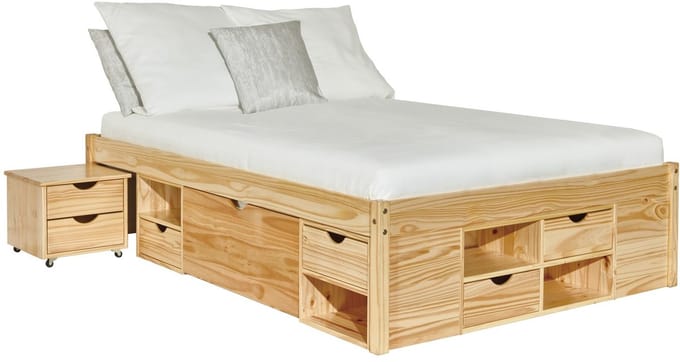 Bed Xavier 160x200cm - natuur