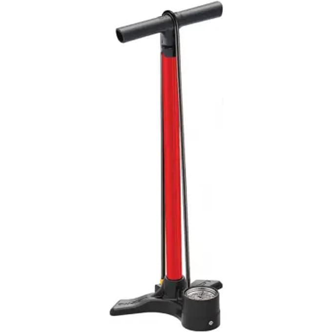 Lezyne Macro Floor Drive Fietspomp rood/zwart