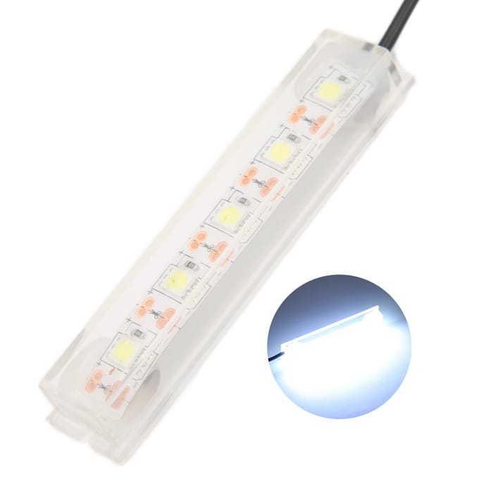 Aquarium LED-lamp, klein, USB, Betta-aquarium, wit licht voor binnenaquariumplanten white