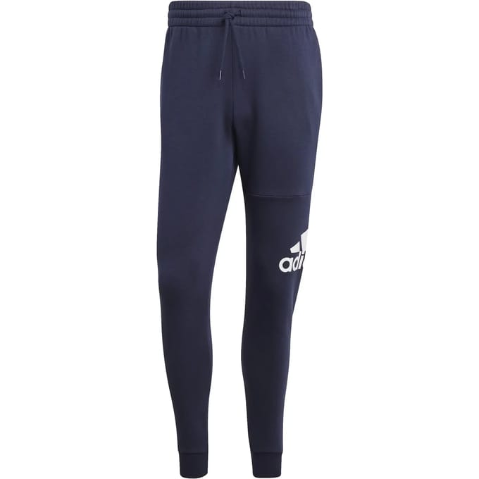 Adidas Essentials Fleece Tapered Cuff Big Logo Joggers Blauw S / Regular Man