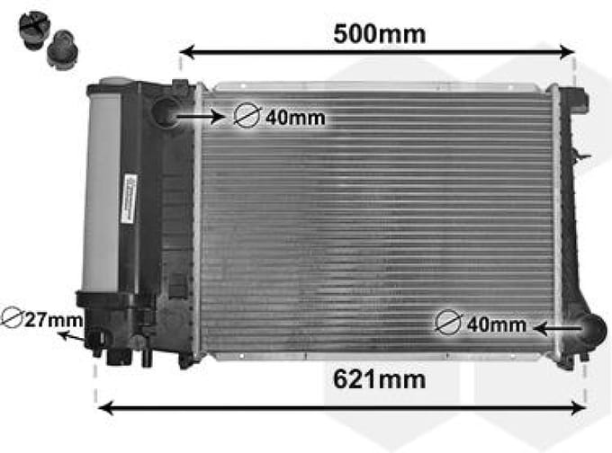 Van Wezel - RADIATOR VOOR BMW 3 E30 1982-1994 17111247436