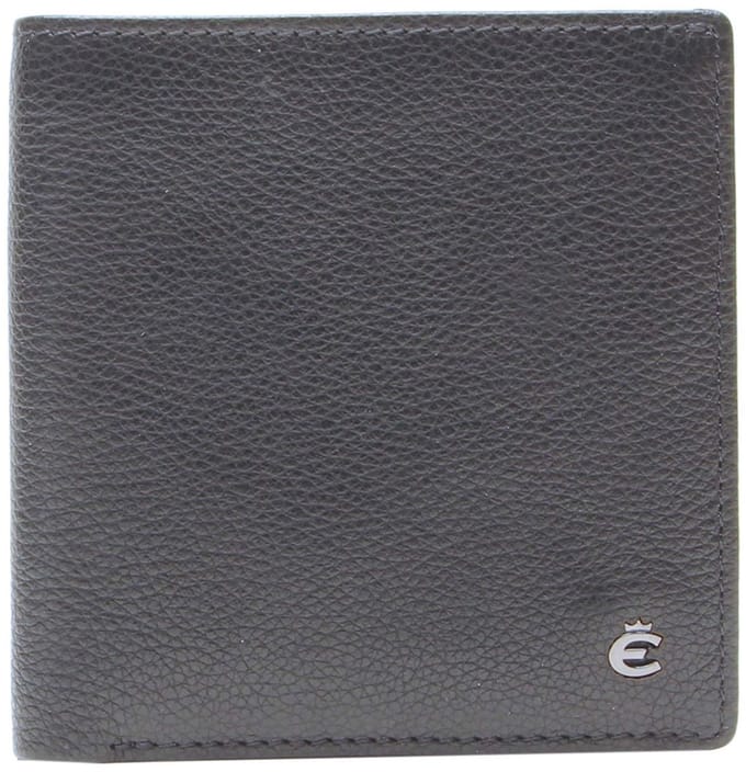 Esquire Leren portemonnee Houston 74 Wallet Black zwart